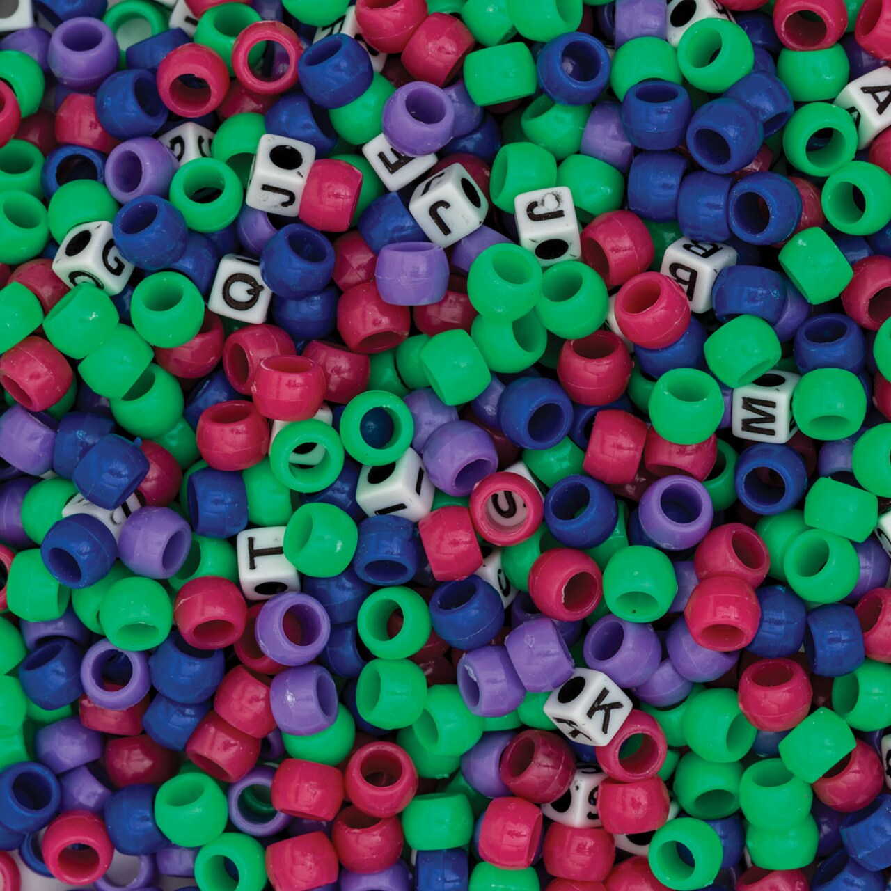 Essentials by Leisure Arts Pony and Alphabet Mixed Beads - 1 lb